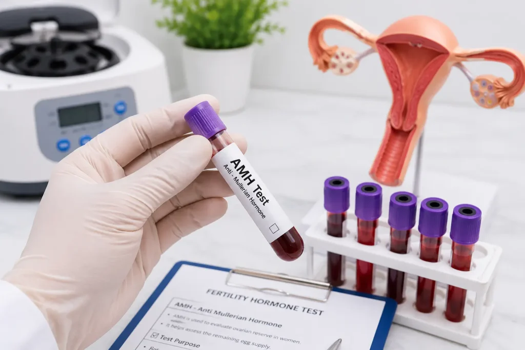 AMH test untuk menilai rizab ovari wanita dalam pemeriksaan kehamilan di Klinik Nur Medicare Subang Jaya